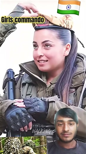 cute girls commando 🤗 #army #indianarmy #military
