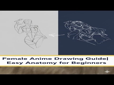 Female Anime Drawing Guide | Easy Anatomy for Beginners inspired by ‪@heavenofartstudio‬