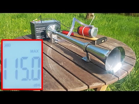 Testbericht Audew Lufthorn + Lautstärke Messung