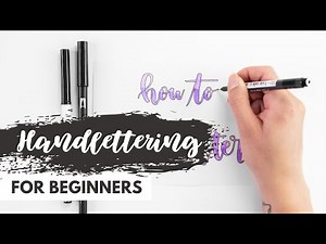 LEARN HANDLETTERING For Beginners | Step By Step | TUTORIAL