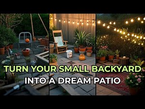 💡 $200 DIY Patio Makeover | Transform a Small Backyard into a Cozy Outdoor Oasis 🌿