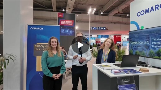 Ich war beim Comarch-Stand auf der HANNOVER MESSE – mit Irina Schröder und Jana Kröher. Comarch baut seit über 30 Jahren ERP-Systeme, hat 6.500 Mitarbeiter weltweit und wurde Ende 2025 als ERP-System… | Max M.