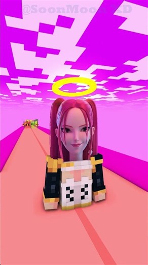 Abby and Mira Queen run Challenge MINECRAFT - ANIMATION #fypシ #minecraft #shorts #trending