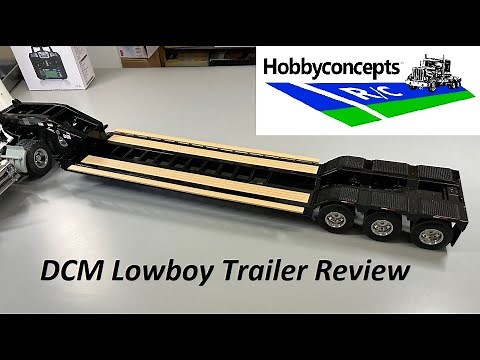 1/16 R/C DCM Lowboy Trailer Unboxing and Review - Fits Tamiya!