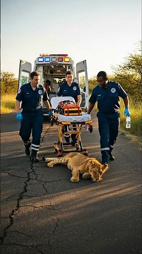 Lion Cub Accident 😥