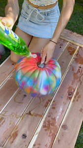 DIY tiedye pumpkin...SO cool😍 | The Anna Show