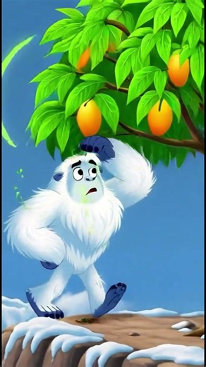 Funny Yeti and the Mango Mountain catoon #cartoon #shorts #animation