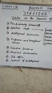 BusinessStudies#STAFFING#SELECTION PROCESS#Clas-12#Ch-6#Youtubeshorts#Aroracoaching#