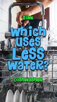 Which uses LESS WATER: Dishwashers, or washing dishes in the SINK? #dishwasher #cleaning