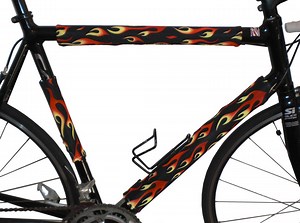 Reflective Bike Frame Wraps: Reversible Cycling Safety Decor - Etsy