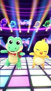 CocoCroc & Chick’s Neon Dance Explosion! 😭🔥 | Funny 3D Animation
