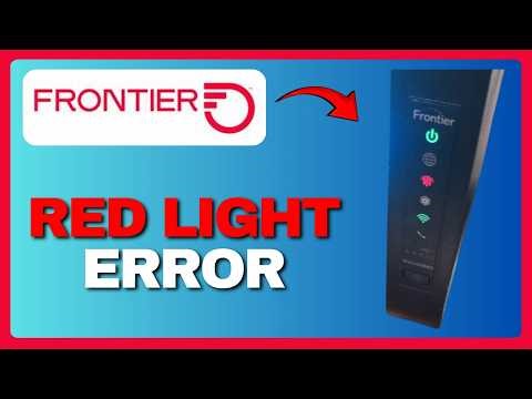 How to Fix Frontier Internet Not Working Red Light Error (Full Guide) 2026!