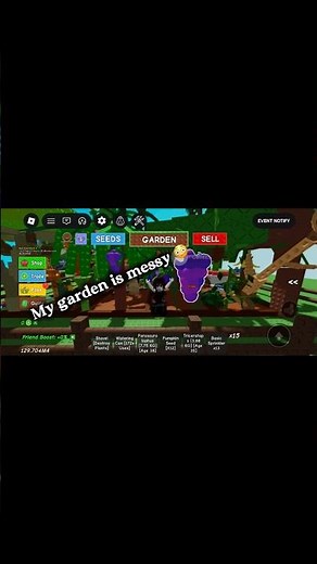 Just Harvesting Profits in Grow A Garden 🌱✨ pt. 1 (haven’t played in a while) #growagarden #roblox