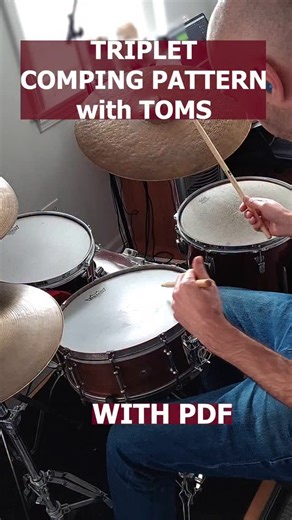 Ilya on Instagram: "Drum Lesson! Triplet Comping Jazz Pattern with Toms ! PDF on PATREON!! LINK IN BIO! #drums #drum #drums #jazz #jazzdrummer jazzdrumsswing buddyrich elvinjones jazz regaltip swing swingmusic tonywilliams maxroach drumlessons swing jazzdrummer jazzdrums swing buddyrich elvinjones tonywilliams maxroach drumlessons swing rudiments rudimental"