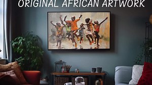 Abstract Painting - African Wall Art - African Women Art - Jazz Canvas Art - Framed Canvas - Black Art - African American Art, Abstract Art - Etsy