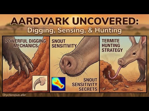Aardvark Secrets: How the Snout Finds Termites | Digging Mechanics Explained