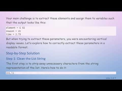 Extract Variables from a List String in Python: Easy Step-by-Step Guide