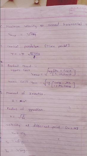 12th science physics chapter 1 Rotational dynamics all formula