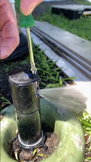 Sprikler irregation | How to RainBird sprinkler adjustment | #rainbird #irrigation #shortvideo