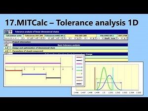 Tolerance analysis of linear dimensional chains (MITCalc-17)
