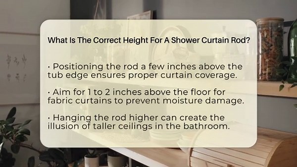 What Is The Correct Height For A Shower Curtain Rod? - Style Your Decor