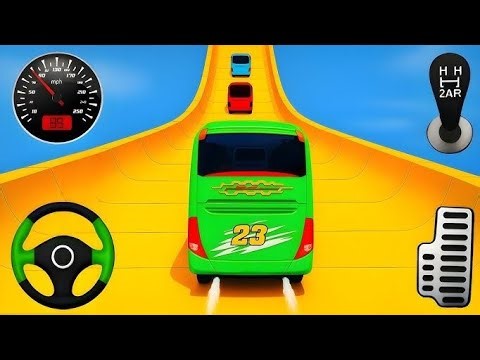 Crazy Bus Mega Ramp Challenge