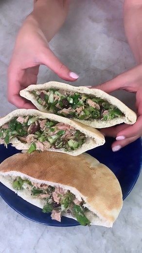 436K views · 6.8K reactions | 30-Day Mediterranean Diet Challenge: Mediterranean Tuna Salad Pita Sandwiches! | The Mediterranean Dish | Facebook