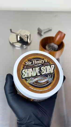 Lathering up some shaving soap for a smooth comfortable shave