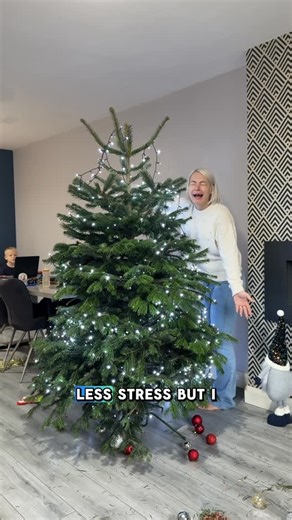 Maria Gilbert on Instagram: "Please tell me I’m not the only one this late to the Christmas tree party? 😭 Let’s see how long this one lasts before it’s destroyed by Twinnies #christmas #christmastree #christmasvlog #twins #twinmom twinparents twintoddlers"