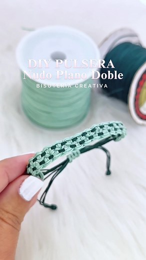 Tutorial de Pulsera Nudo Plano Doble: Paso a Paso