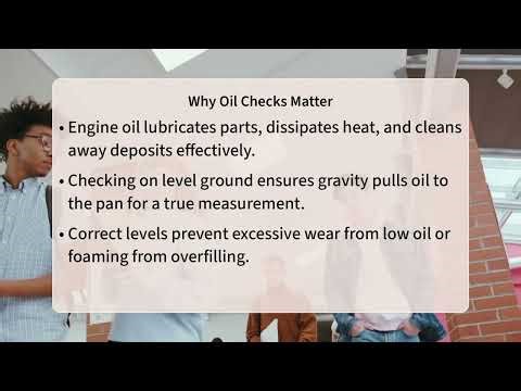 What Is the Correct Way To Check Engine Oil?