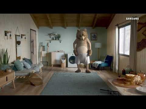 EcoBubble™ Washing Machine: Laundry hacks by a wild bear│Samsung