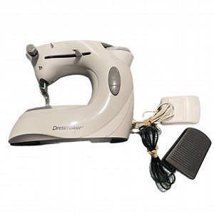 EuroPro Dressmaker Portable Mini Sewing Machine With Foot Pedal Power Adapter