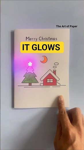 This DIY Christmas Card Actually LIGHTS UP! 🎄✨ (Easy Step-by-Step)