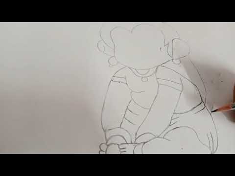 #bala hanuman #how to drawing bala hanuman #devotional#