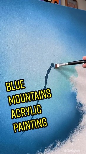 Landscape Painting Using Acrylics - Blending Techniques