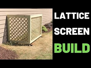 Hide Your Garbage Can—Build A Lattice Screen!