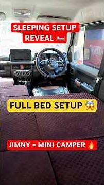Jimny Camper Bed Setup 🔥 Full Tour + Space + Storage | Part 4