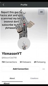 Guys report him #roblox #robloxedit