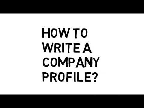 How to Write Company Profile