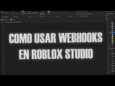 Como usar WEBHOOKS en ROBLOX STUDIO | Español