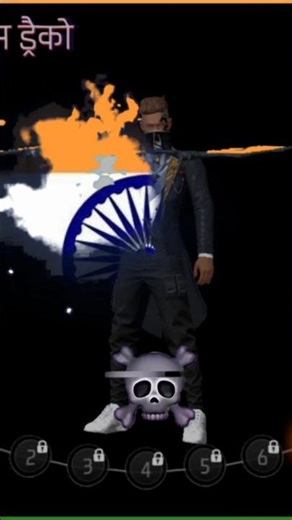 free fire in Indian flag 🥰🎮 #freefire #shortsfeed #shotrs #indianflagart