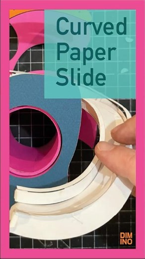 Making a curved paper slide - hardest part of this project… easily.