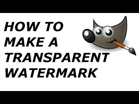 How To Make a Transparent YouTube Watermark (GIMP) - Dumb Gaming Tutorial