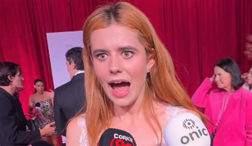 Alison Oliver has 'pure Cork' interaction on IFTAs red carpet