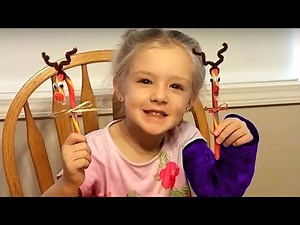 How to Make DIY Candy Cane Reindeer Christmas Tree Ornaments!!!