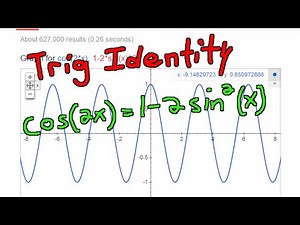 Trigonometric Identity: cos(2x) = 1 - 2sin^2(x)