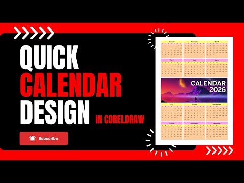 Calendar Design in CorelDraw #coreldrawtutorial #coreldrawtips #calendardesign