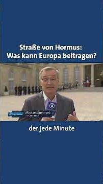 Straße von Hormus: Was kann Europa zur Absicherung beitragen?