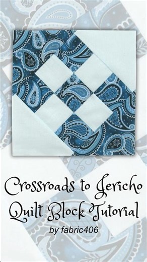 How to Sew the Crossroads to Jericho Quilt Block #quiltblock #patchwork #quilting